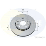 Comline Front & Rear Brake Discs & Pads fits Renault Grand Scénic III 2009-2016