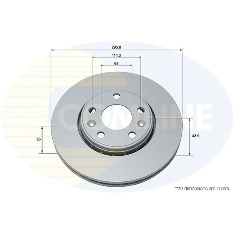 Comline Front & Rear Brake Discs & Pads fits Renault Grand Scénic III 2009-2016