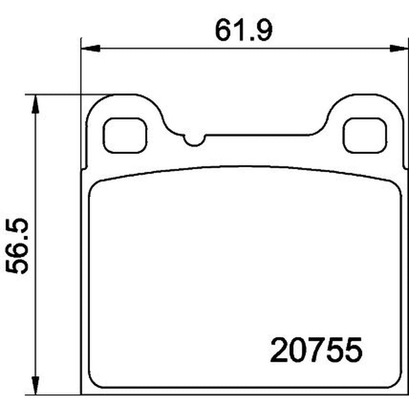 DON Rear Brake Pad Set fits Volvo 140 1966-1975 1.8 2.0