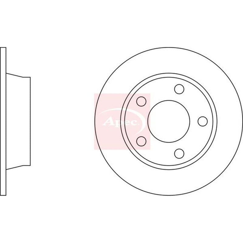 Apec Front & Rear Brake Discs & Pads fits Audi Allroad C5 2000-2005 2.5 2.7