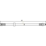 NAPA Brake Hydraulic Hose Line Rear NBH1076