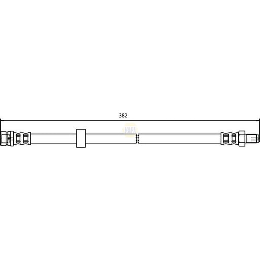 NAPA Brake Hydraulic Hose Line Rear NBH1076