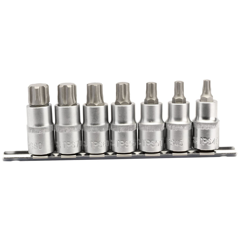 Draper TX-STAR Plus Socket Bit Set, 1/2" Sq. Dr., 55mm (7 Piece) Draper - Dynamic Drive