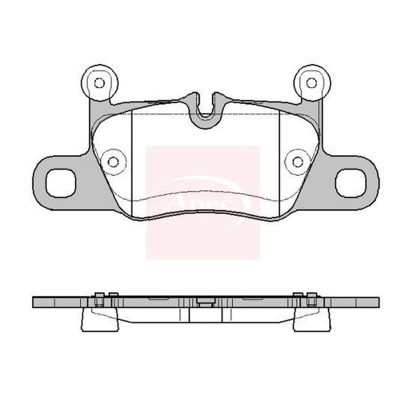 Apec Rear Brake Pad Set fits Audi E-Tron GT 2020-2021