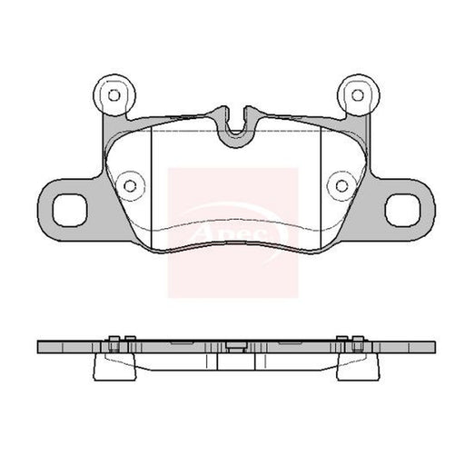 Apec Rear Brake Pad Set fits Audi E-Tron GT 2020-2021