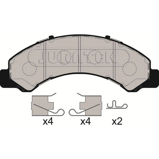 Juratek Front Brake Pad Set fits Hino 300 Series 1999 on