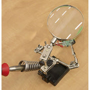 Sealey Mini Robot Soldering Stand with Magnifier & Iron Holder SD150H Sealey - Dynamic Drive