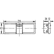Hella Interior Lamp 2JA Interior 2JA 006 447-251 6201249100 2JA 006 447-251