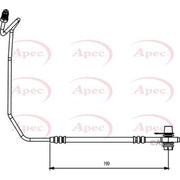 Apec Brake Hydraulic Hose Line Rear Right fits Audi A6 C5 1997-2005