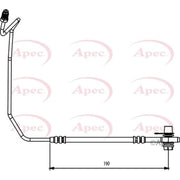 Apec Brake Hydraulic Hose Line outer HOS3873