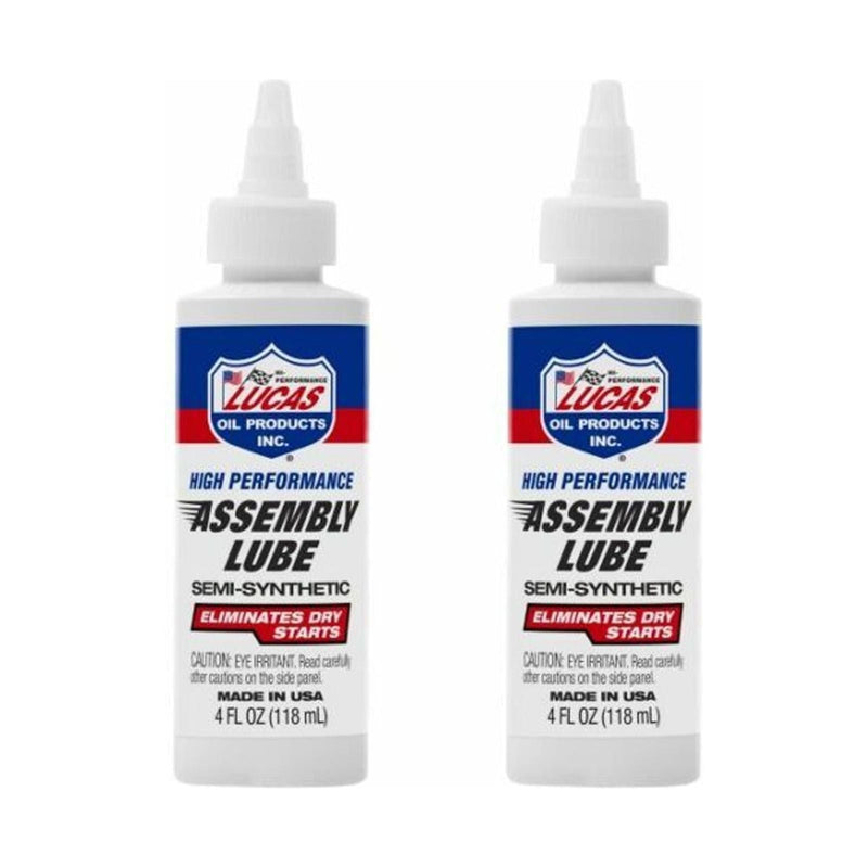 2X Lucas Oil Engine Builder Rebuild Assembly Lube Lubricant Semi-Synthetic 118ml Town Tools - Dynamic Drive