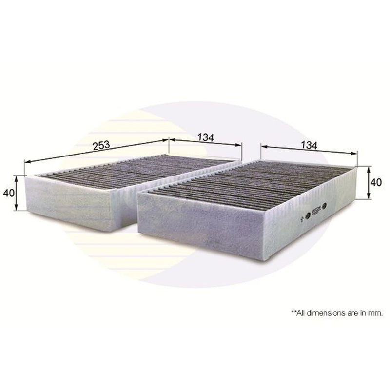 Comline Cabin Air Filter (Pollen Filter) fits Mercedes-Benz Gl-Class 2006-2012