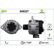 Valeo Car Alternator 12V 849227