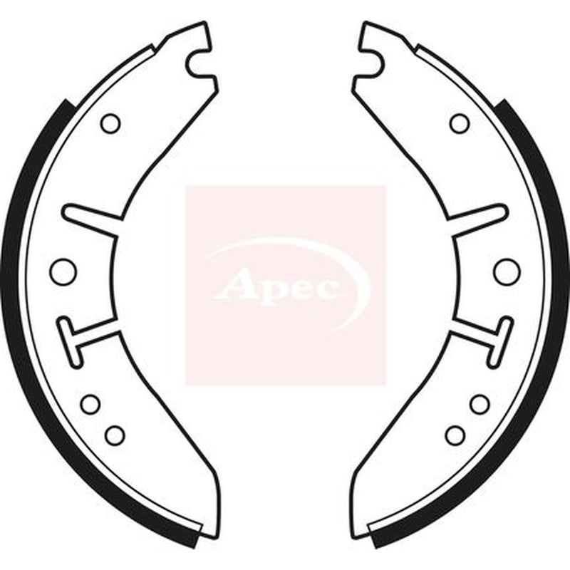 Apec Brake Shoe Set Axle Kit fits Morris Minor 1962-1971 1.1