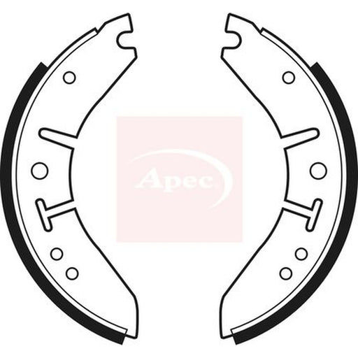 Apec Brake Shoe Set Axle Kit fits Morris Minor 1962-1971 1.1