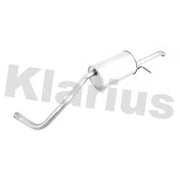 Klarius Box With Tail Pipe Rear fits Skoda Fabia I Combi 2001-2007 1.2