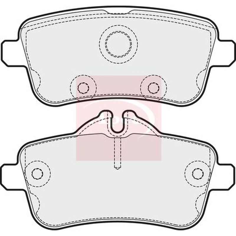 Apec Rear Brake Pad Set PAD1894