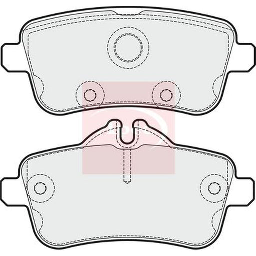 Apec Rear Brake Pad Set fits Mercedes-Benz A-Class 2013-2018 176.052