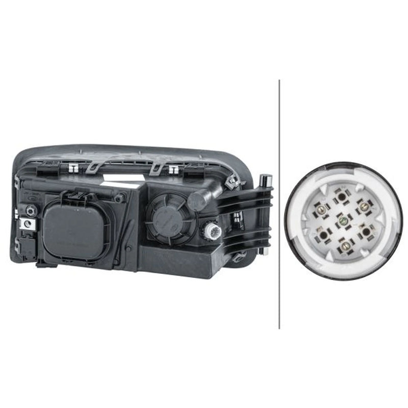Hella Headlight Headlamp W5W Left fits Man L2000 1993-2007