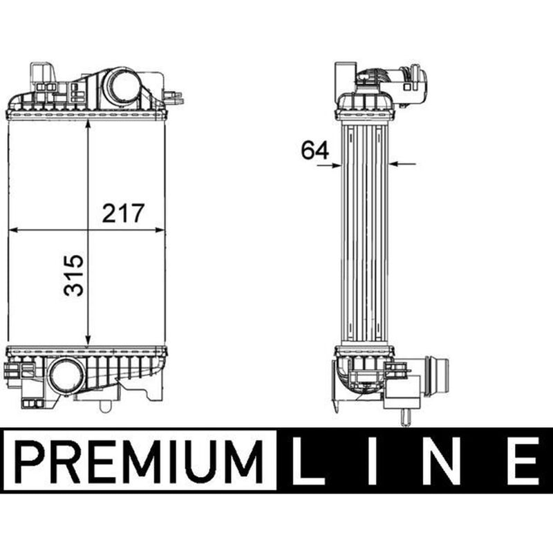 Mahle Intercooler (Charge Air Cooler) CI 263 000P
