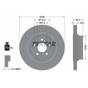 Textar 2 x Rear Brake Discs 92233705-x2