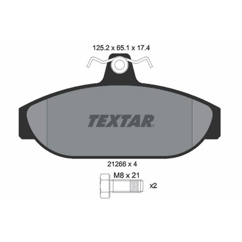 Textar Front Brake Pad Set 2126601