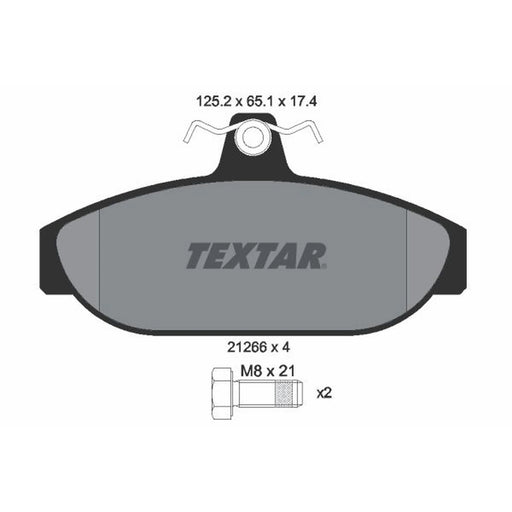 Textar Front Brake Pad Set 2126601