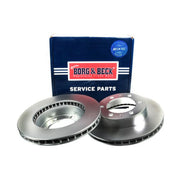 Borg & Beck Front Brake Discs & Pads fits Toyota Hilux Vigo VII Pickup 2005-2015