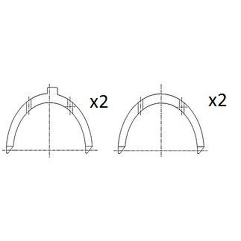 FAI Thrust Washer Set 84.2mm fits Kia Besta 1996-2003 2.2