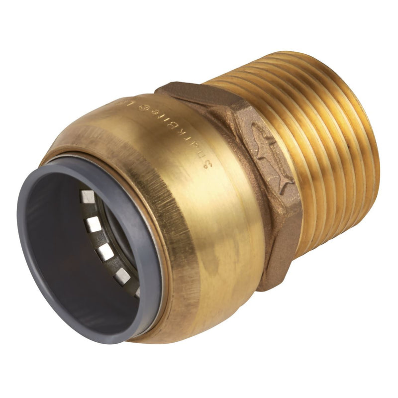 Sealey Straight Adaptor 15mm x 1/2"BSPT Brass SBA15BSA Sealey - Dynamic Drive