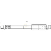 NAPA Brake Hydraulic Hose Line Rear NBH1020