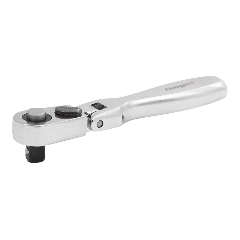 Siegen Siegen Micro Flexi-Head Ratchet Wrench 1/4"Sq Drive S01254 Siegen - Dynamic Drive