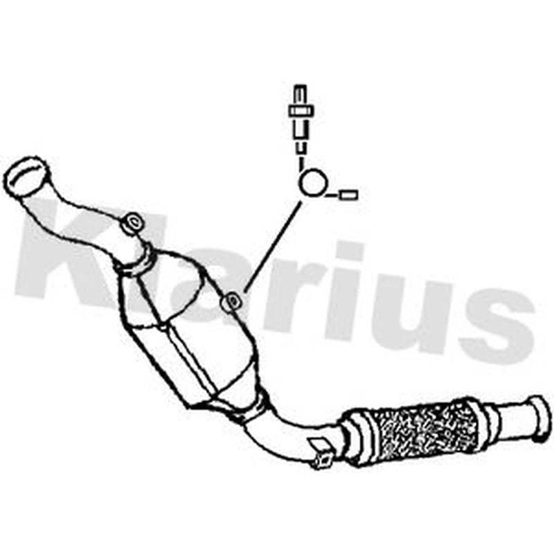 Klarius Catalyst Type Approved With Pipe Front fits Mercedes-Benz Sprinter 3,5-T