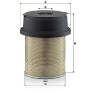 MANN-FILTER Engine Air Filter fits Mercedes-Benz Actros 1996-2003