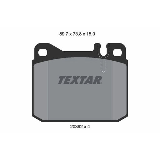 Textar Front Brake Pad Set 2039204