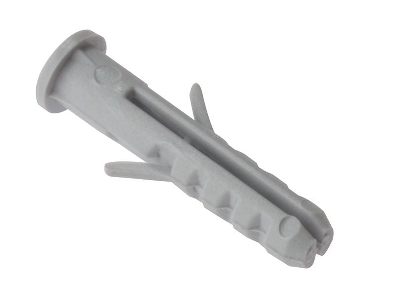 Forgefix Nylon Wall Plug Rimmed M6 x 30mm Bag 100 ForgeFix - Dynamic Drive
