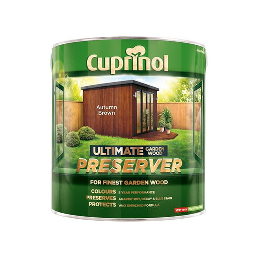Cuprinol Ultimate Garden Wood Preserver Autumn Brown 4 litre Cuprinol - Dynamic Drive