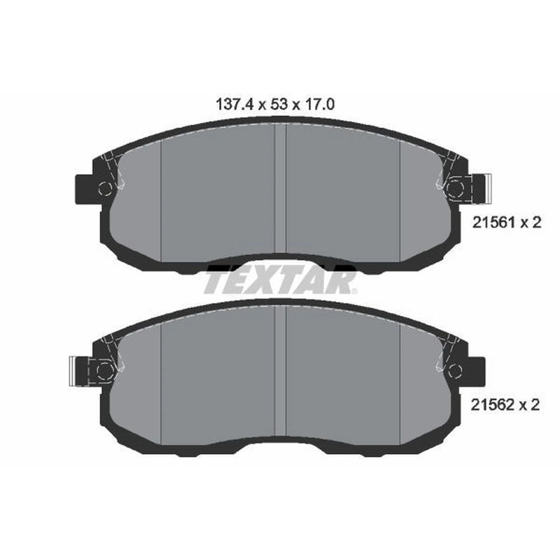 Textar Front Brake Pad Set 2156201