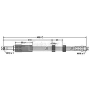 Borg & Beck Brake Hydraulic Hose Line Front Right BBH7390