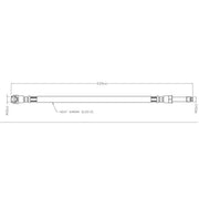 Juratek Brake Hydraulic Hose Line Rear fits Mercedes-Benz Sprinter 3,5-T