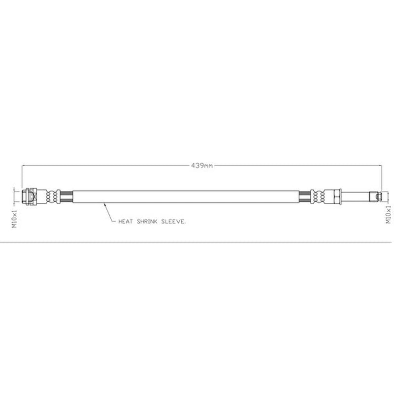Juratek Brake Hydraulic Hose Line Rear fits Mercedes-Benz Sprinter 3,5-T