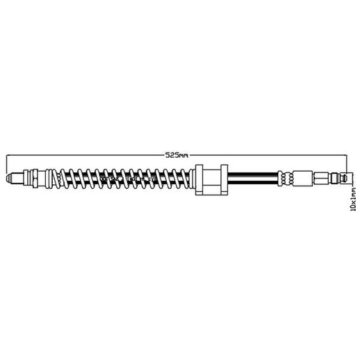 Juratek Brake Hydraulic Hose Line Right JBH1080