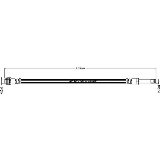 Juratek Brake Hydraulic Hose Line Right JBH1171