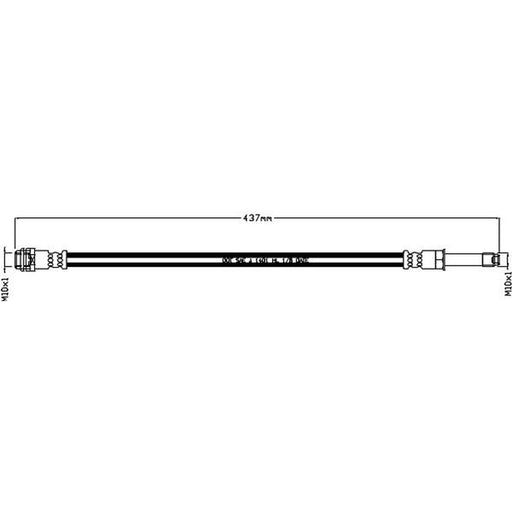 Abtex Brake Hydraulic Hose Line Front fits Mercedes-Benz Sprinter 3,5-T
