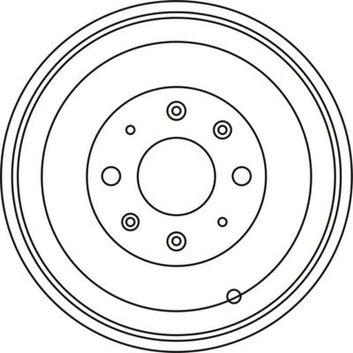 Abtex Brake Drum Assembly Rear fits Fiat Grande Punto 2005-2015 1.3 1.4