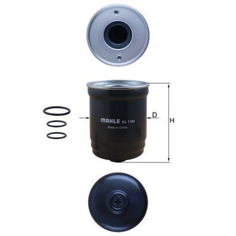 Mahle Fuel Filter Element fits Hyundai Kona 2018-2021 1.6