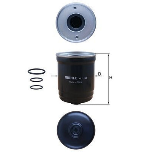 Mahle Fuel Filter Element fits Hyundai Kona 2018-2021 1.6