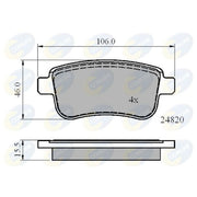 Comline Front & Rear Brake Discs & Pads fits Renault Megane III Grandtour