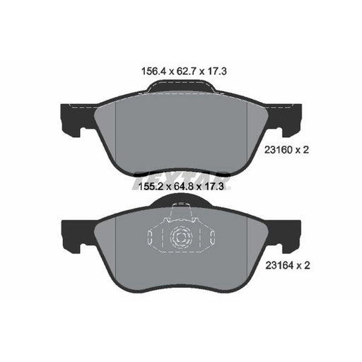 Textar Front Brake Pad Set 2316001