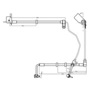 Juratek Brake Hydraulic Hose Line Rear Left fits Land Rover Defender 2020 on